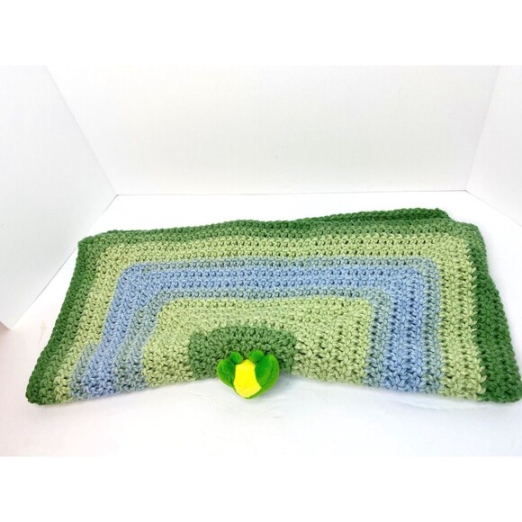Baby Crochet Lovey Security Blanket Toy. - Picture 5 of 10